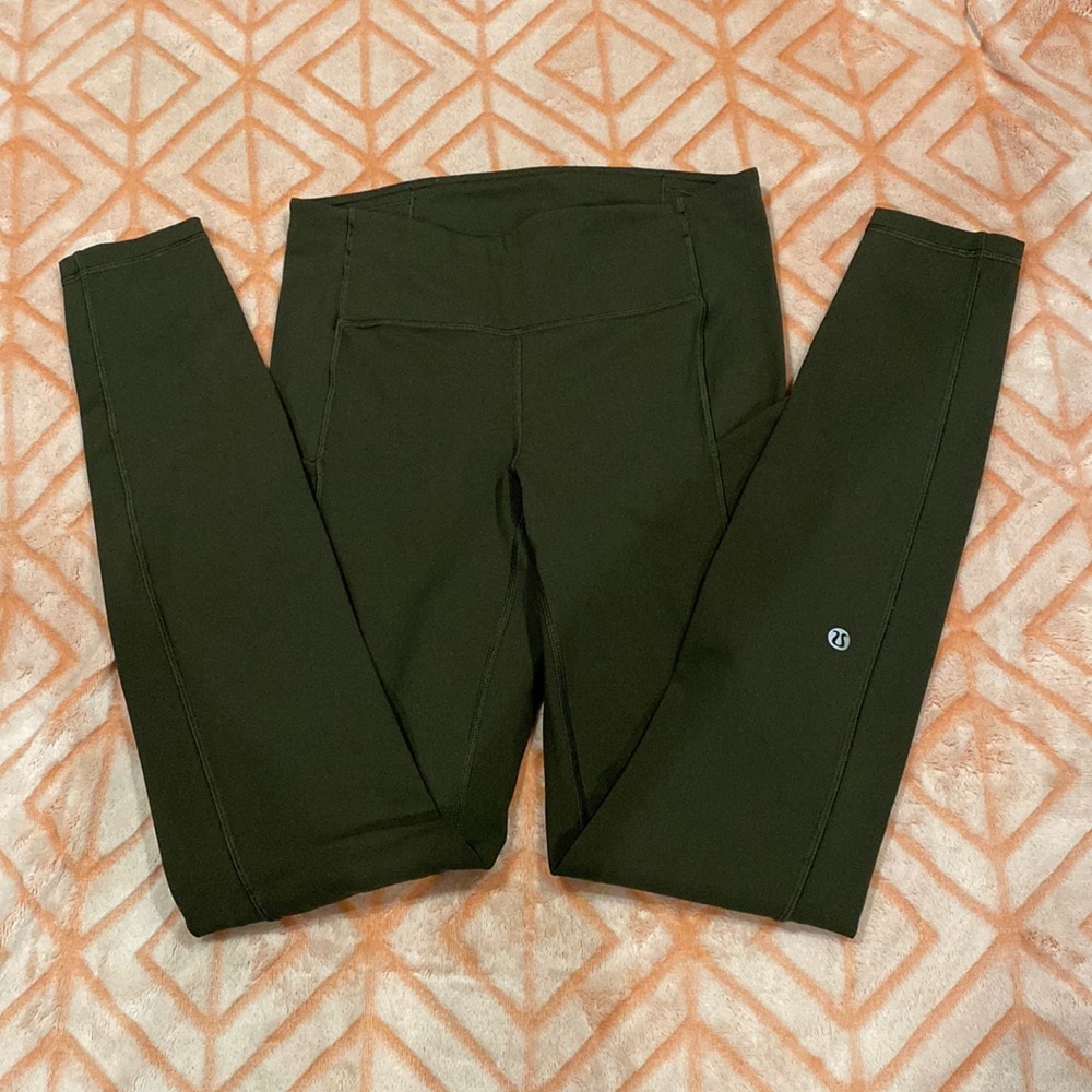 lululemon full length leggings with back zipper